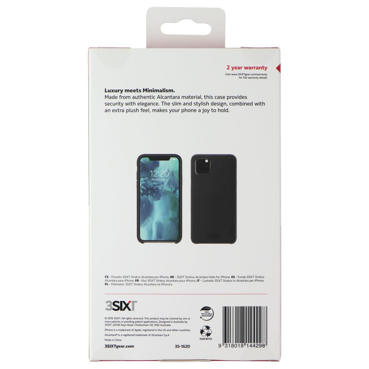 3SIXT Stratus Series Case for Apple iPhone 11 Pro Max - Black (2)