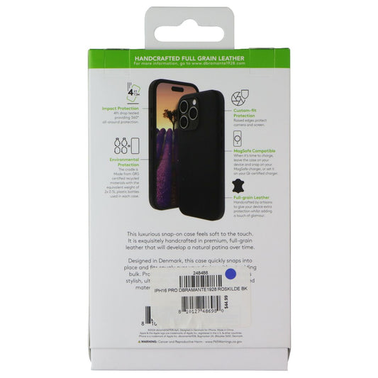 dbramante1928 Roskilde Leather Case for Apple iPhone 16 Pro - Black - New (2)