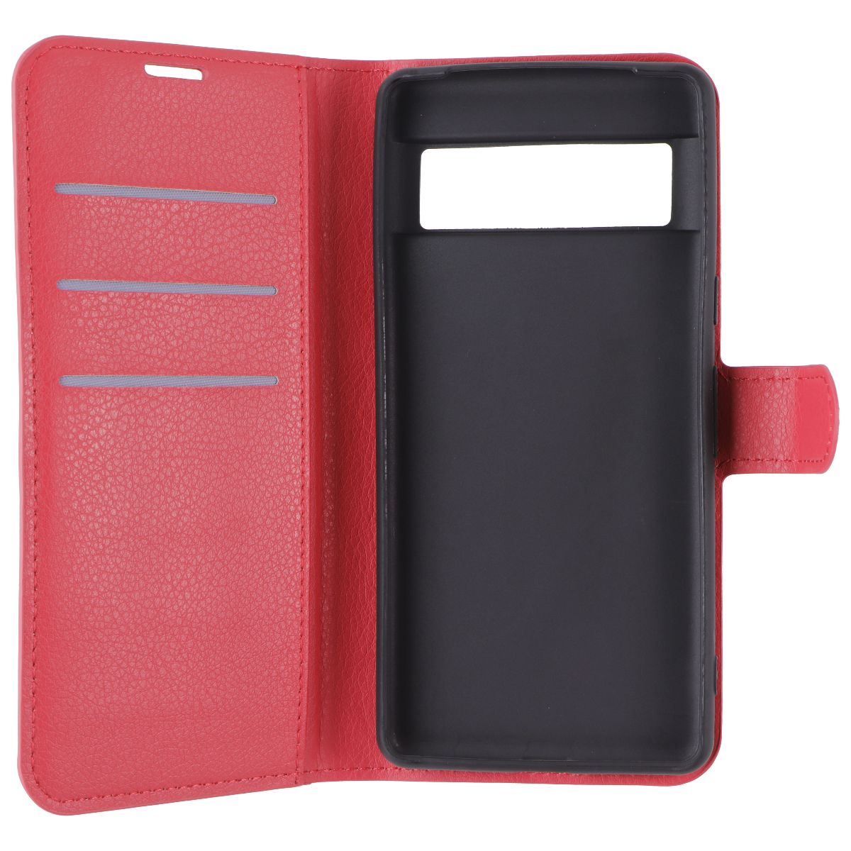 Generic Faux Leather Folio Case for Google Pixel 7 - Red - New (3)
