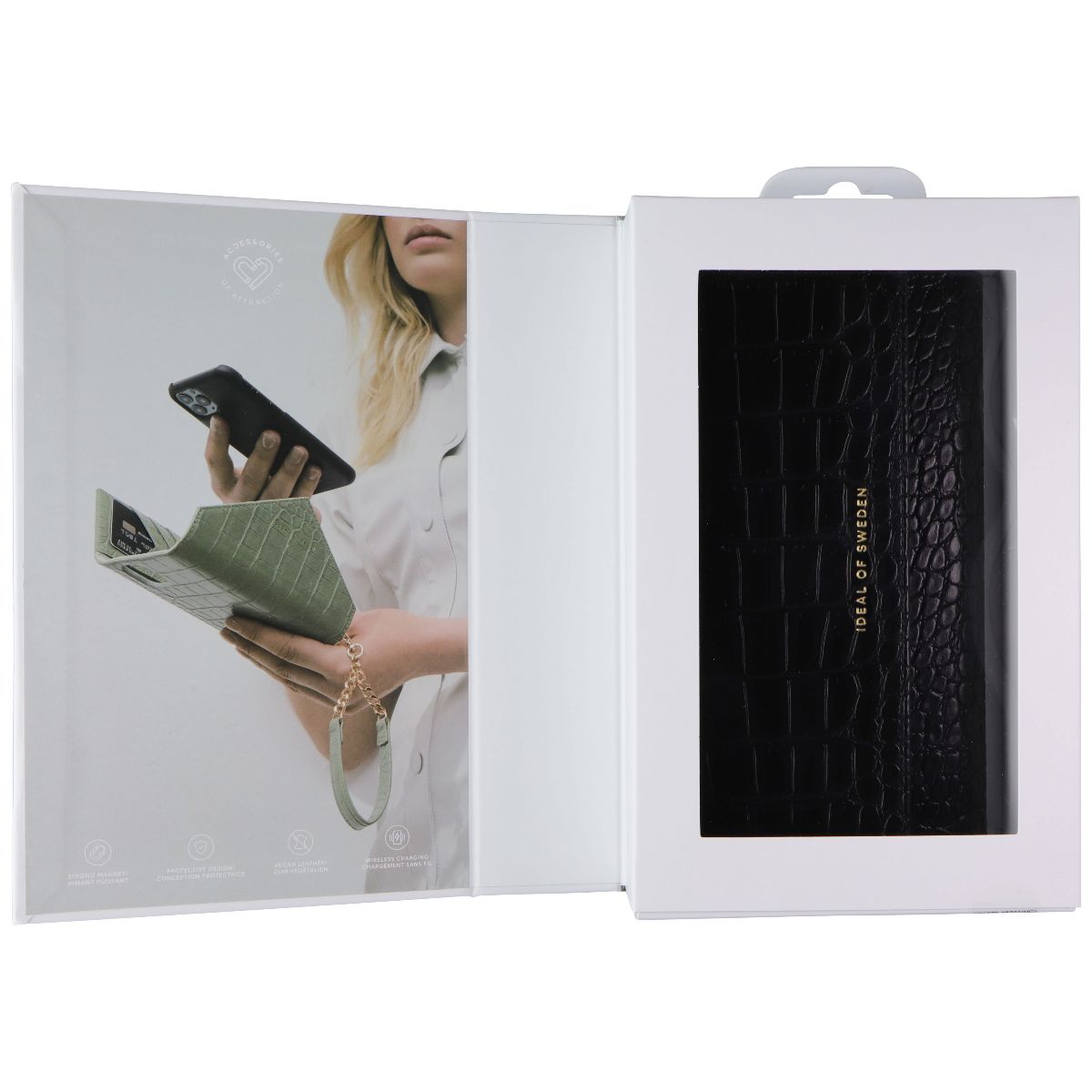 iDeal of Sweden Signature Clutch Case for iPhone 12 Pro Max - Jet Black Croco (7)