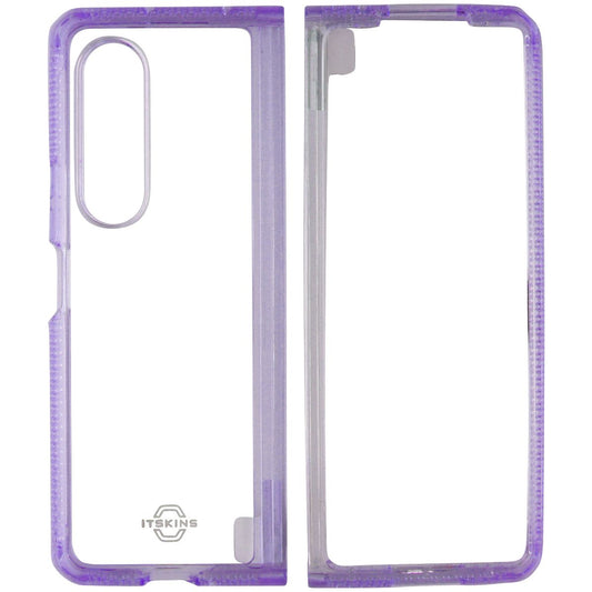 ITSKINS Hybrid R // Clear Case for Samsung Galaxy Z Fold3 5G - Lavender/Clear - New (2)
