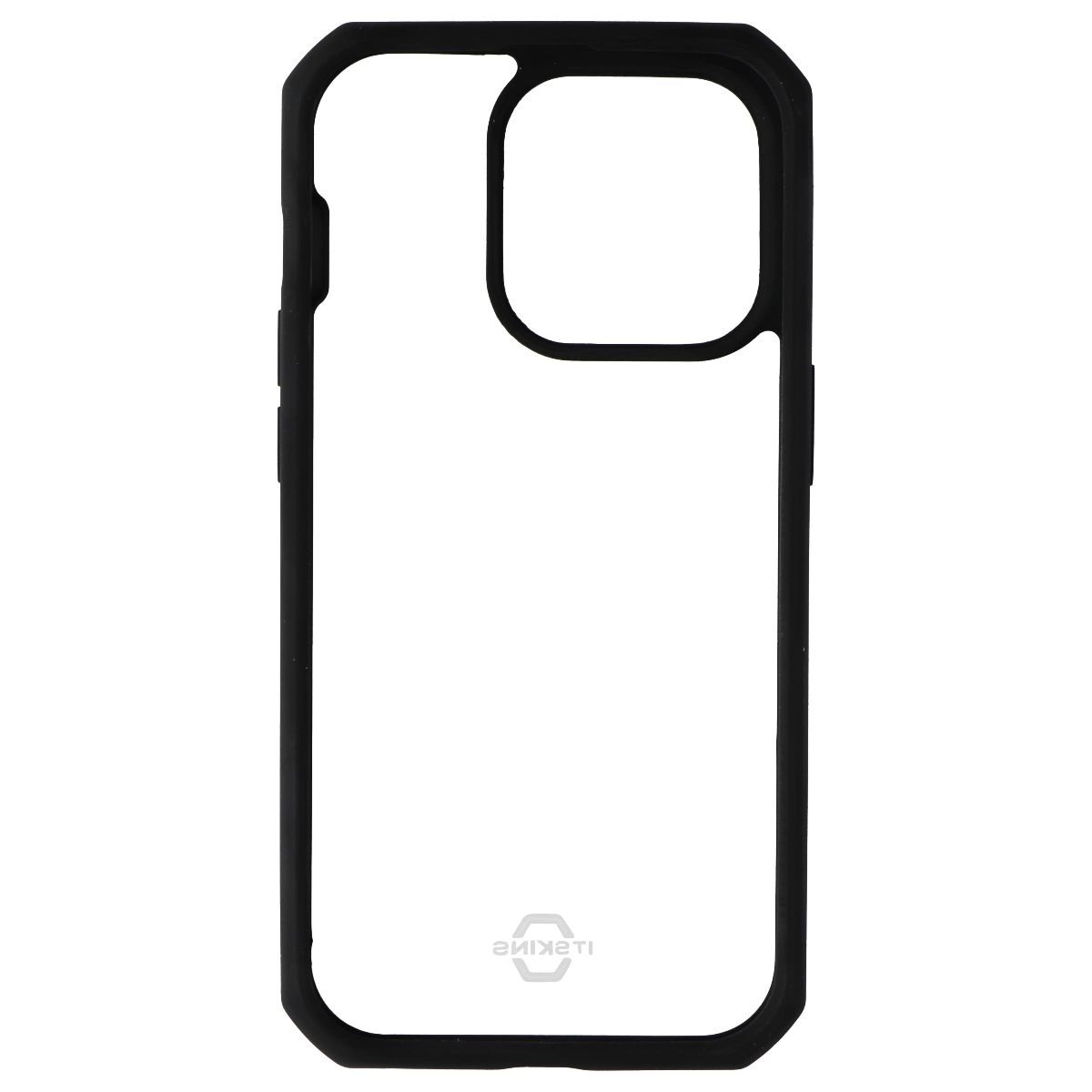 ITSKINS Hybrid_R Case for Apple iPhone 14 Pro - Clear / Solid Black (3)