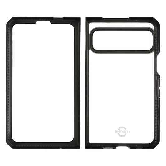 ITSKINS Hybrid_R Clear Case for Google Pixel Fold - Black/Transparent (2)