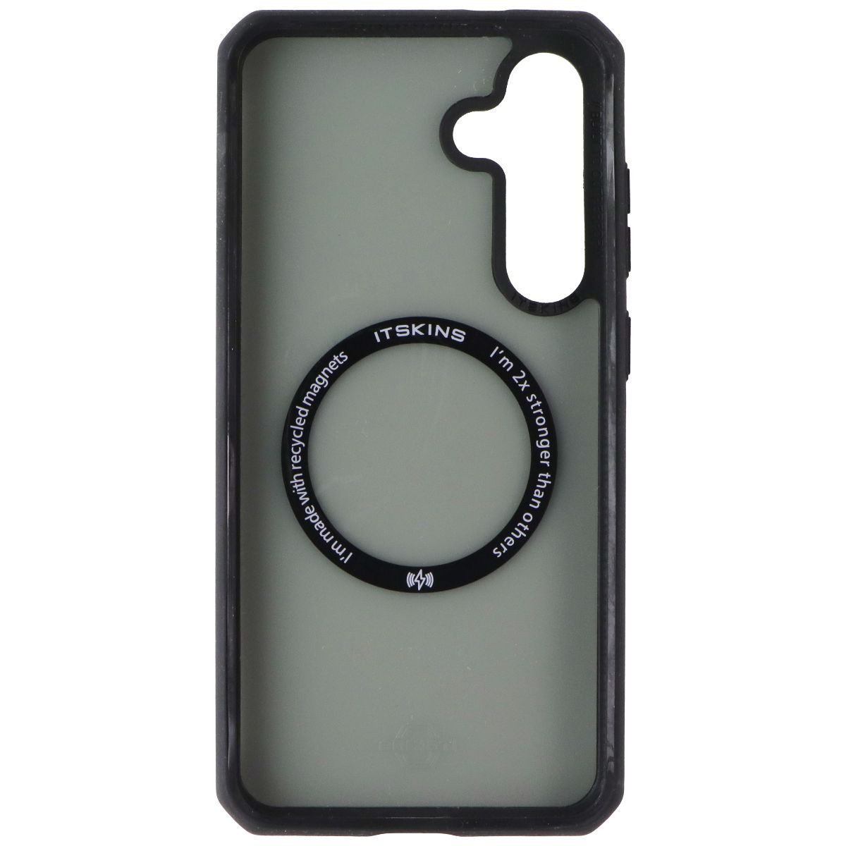 ITSKINS Hybrid_R // Frost Magnetic Case for Samsung Galaxy S24+ (Plus) - Black (3)