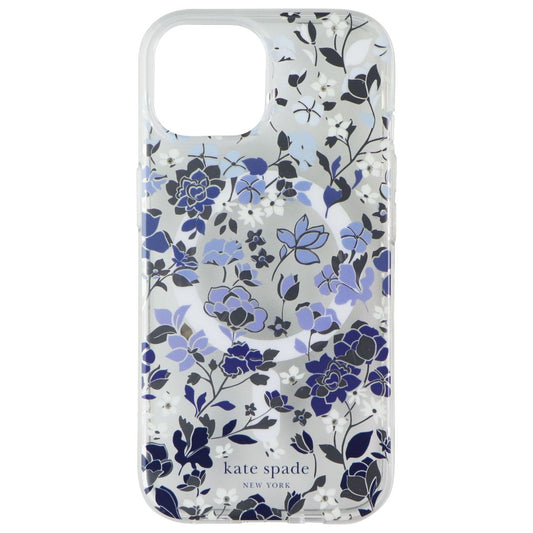 Kate Spade Protective Case for MagSafe for iPhone 16e - Flowerbed Blue Gems (2)
