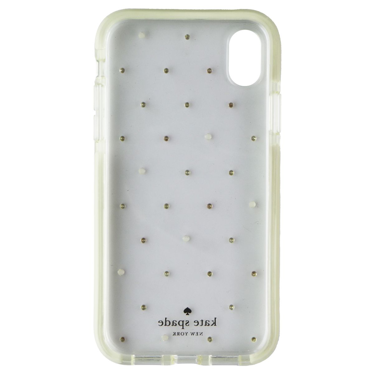 Kate Spade Defensive Hardshell Case for Apple iPhone XR - Clear / Pin Dot Gems (3)