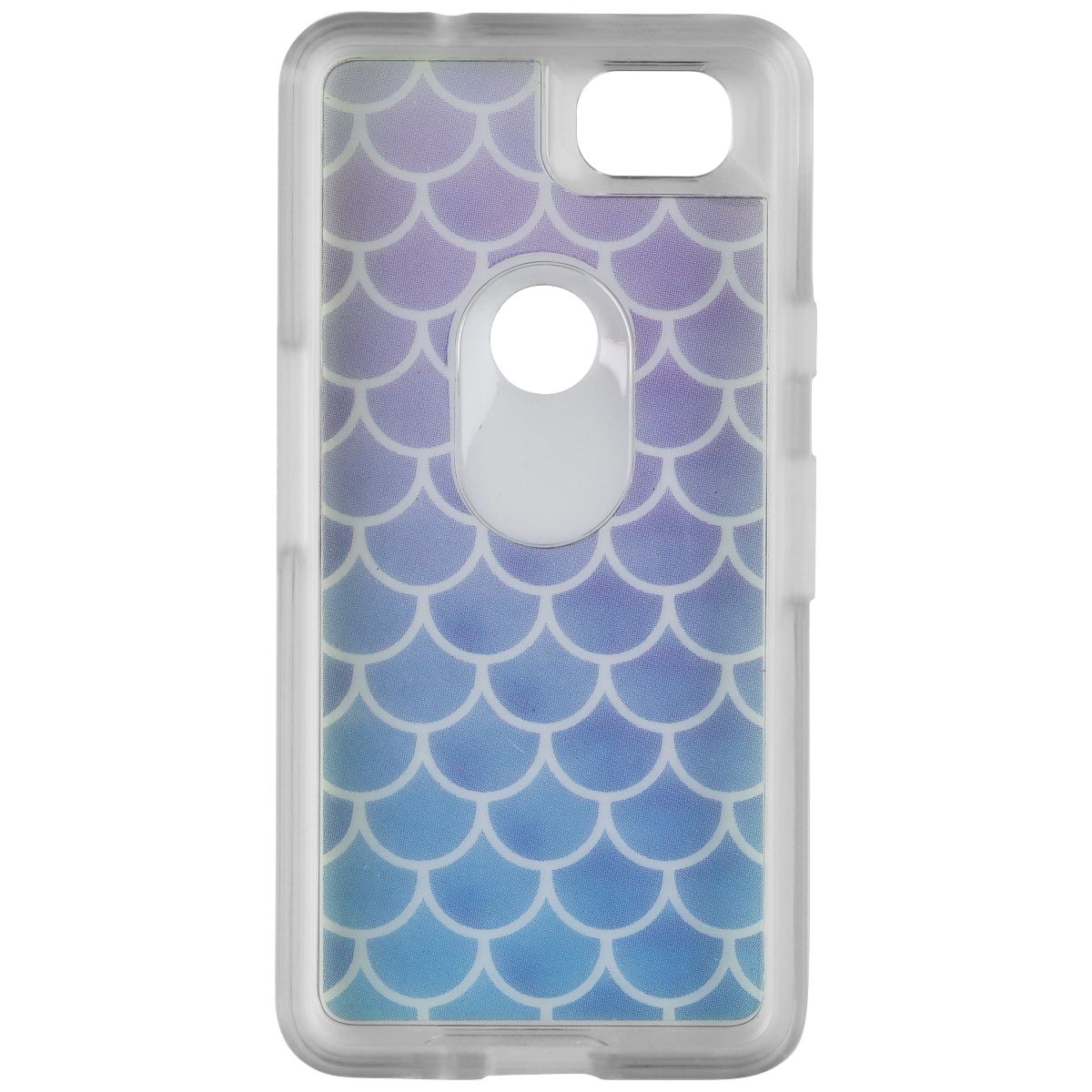 OtterBox Symmetry Series Hybrid Case for Google Pixel 2 - Clear/Blue Scales (3)