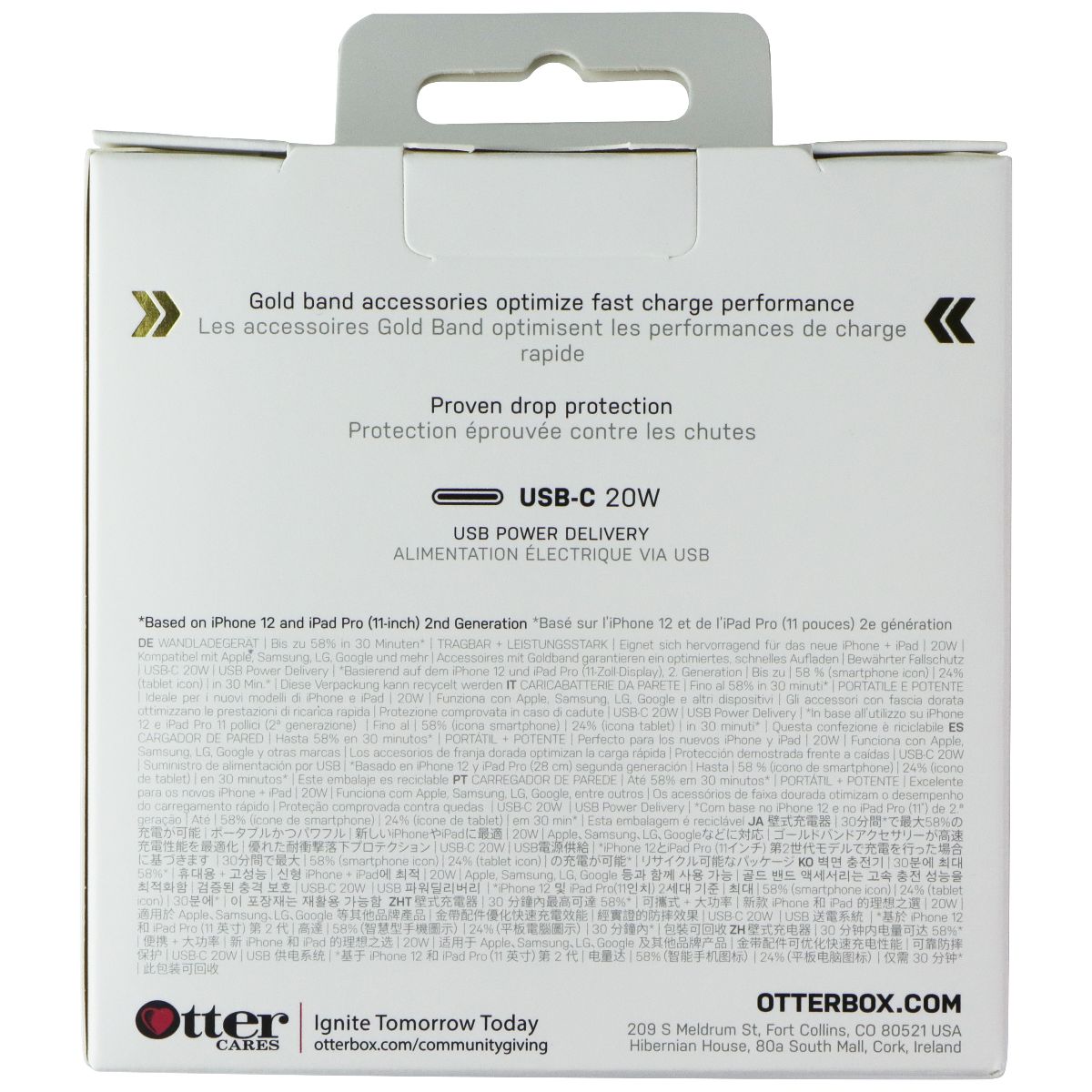OtterBox Protection + Power Kit Case & Charger for iPhone 14 Plus - Clear/White (8)