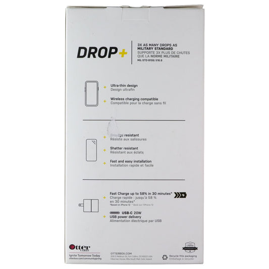 OtterBox Protection + Power Kit iPhone 12/Pro Clear Case & White/Gold Adapter (2)