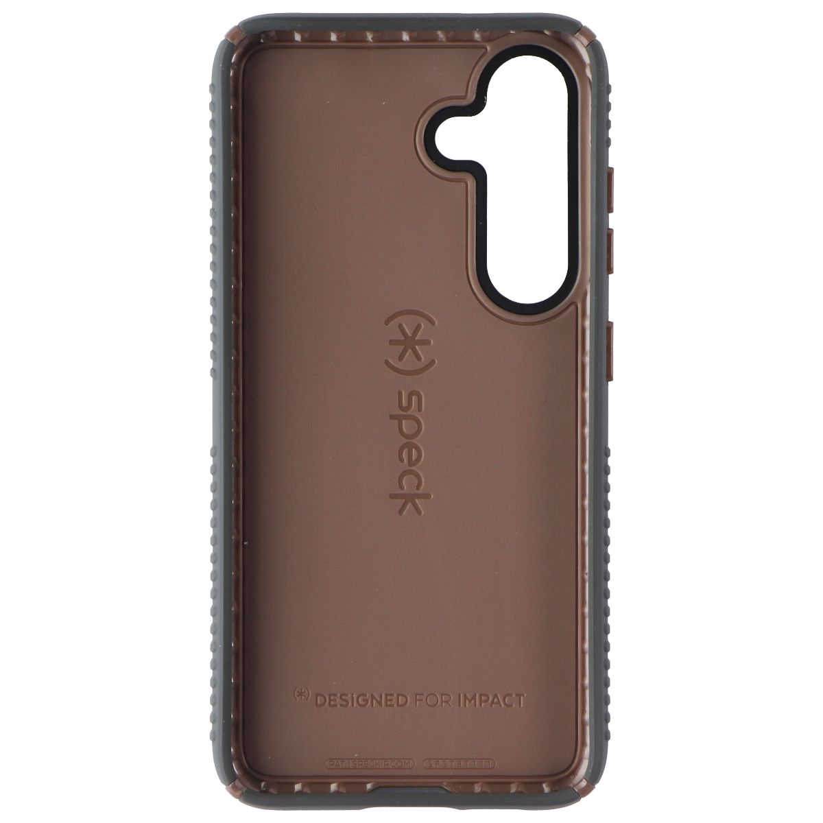 Speck Presidio2 Grip Case for Samsung Galaxy S24 - Charcoal Gray/Cool Bronze (3)