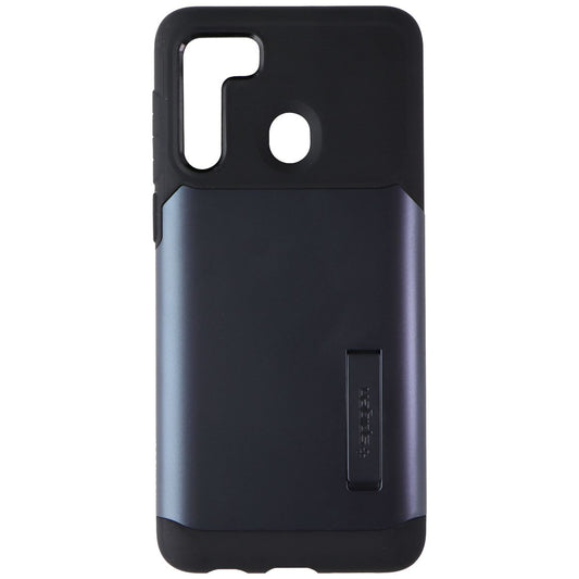 Spigen Slim Armor Series Case for Samsung Galaxy A21 - Metal Slate (2)