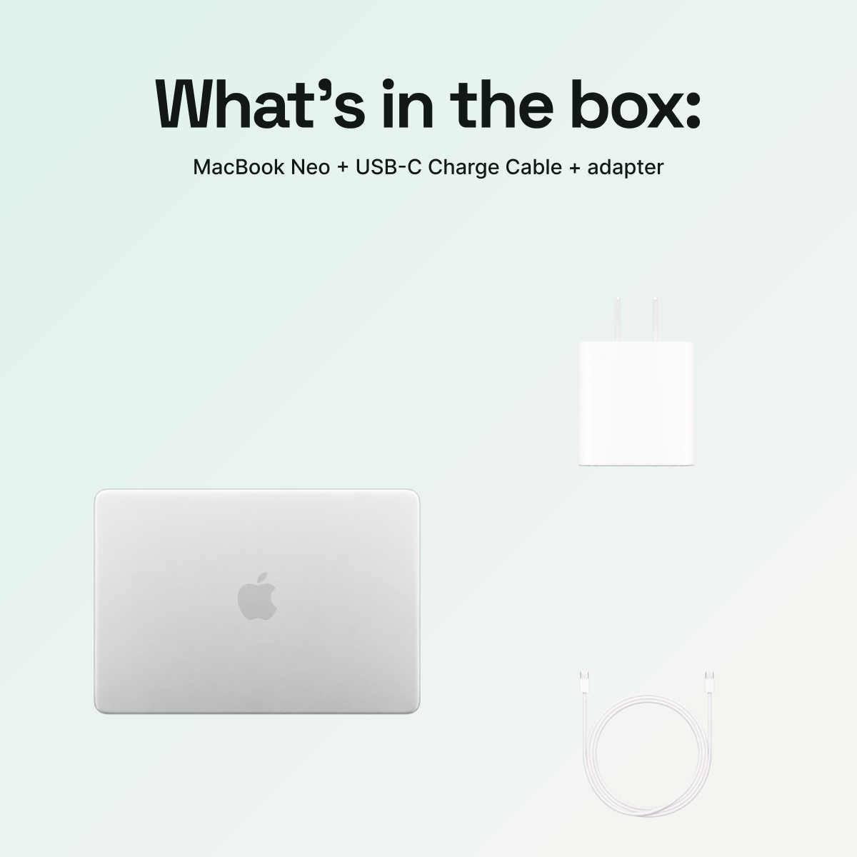 What’s in the box with Apple MacBook Neo 13-inch in Silver