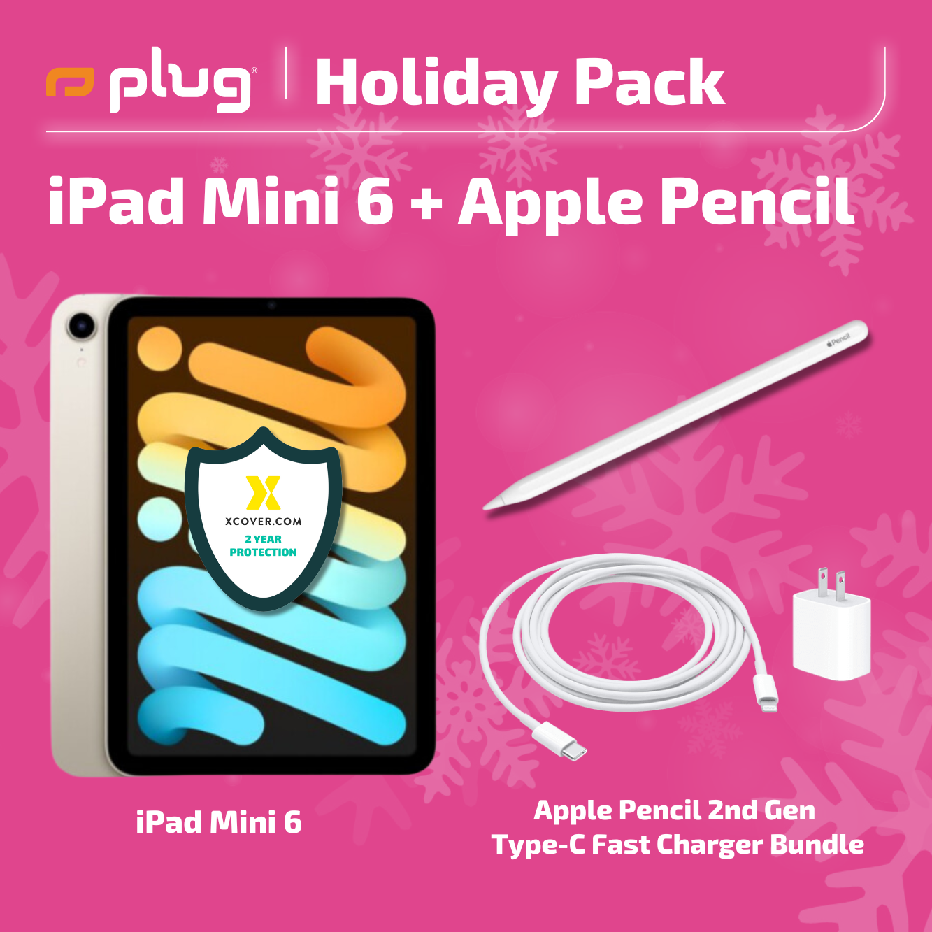 iPad Mini 6 + Apple Pencil Holiday Pack iPad Mini 6 + Apple Pencil Holiday Pack