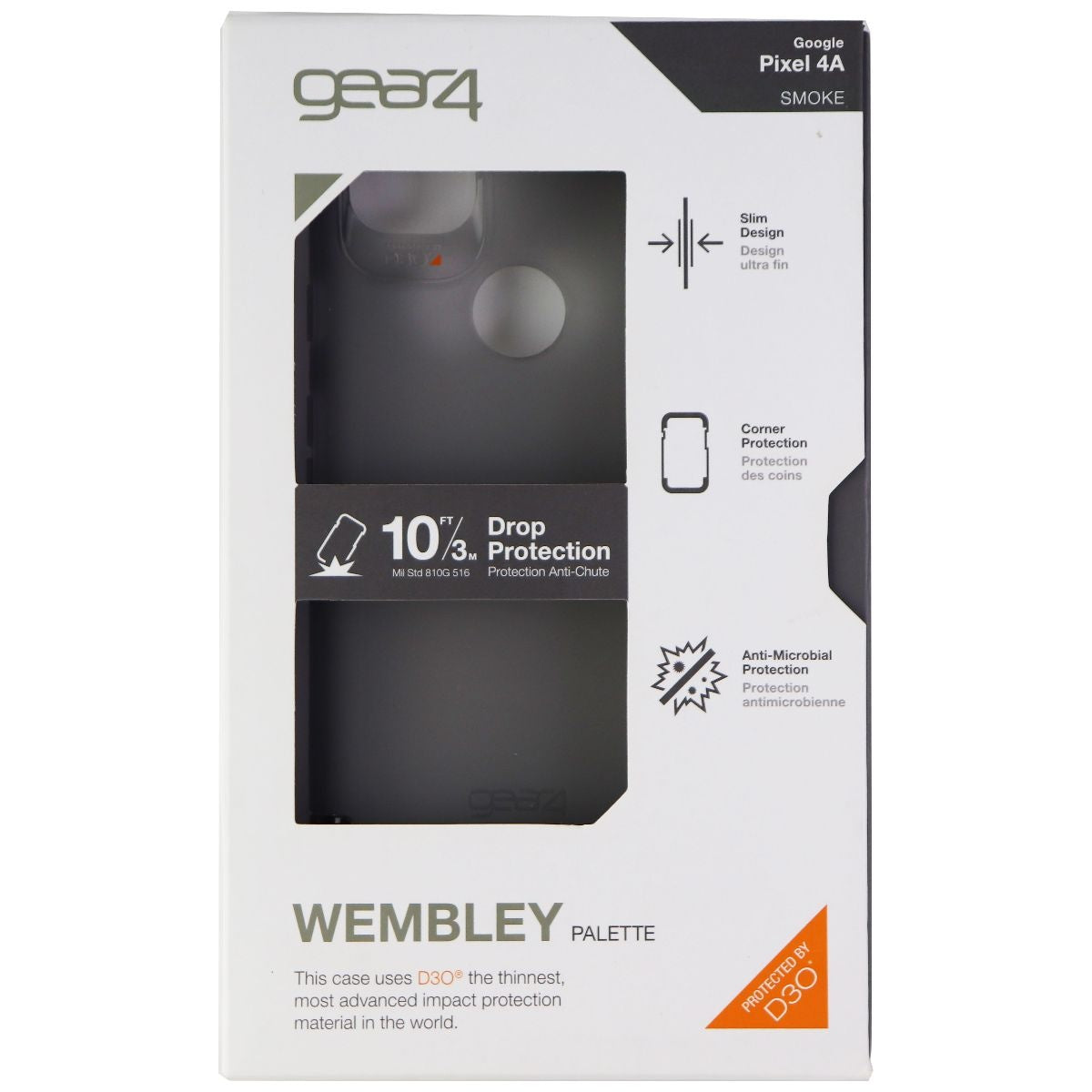 ZAGG Wembley Palette Series Flexible Case for Google Pixel 4a (Non-5G) - Smoke (4)