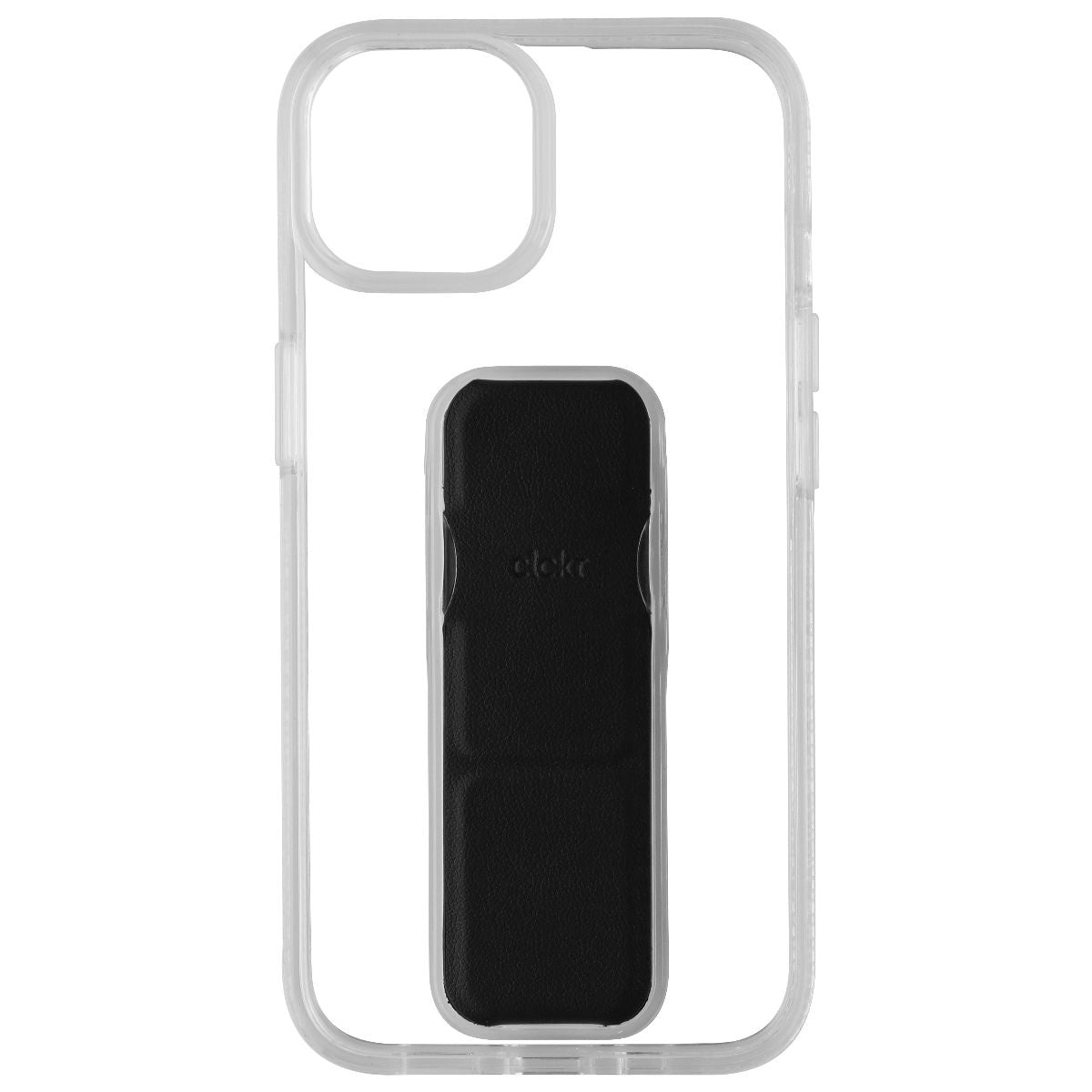CLCKR Stand & Grip Series Hard Case for Apple iPhone 14 - Clear/Black (3)