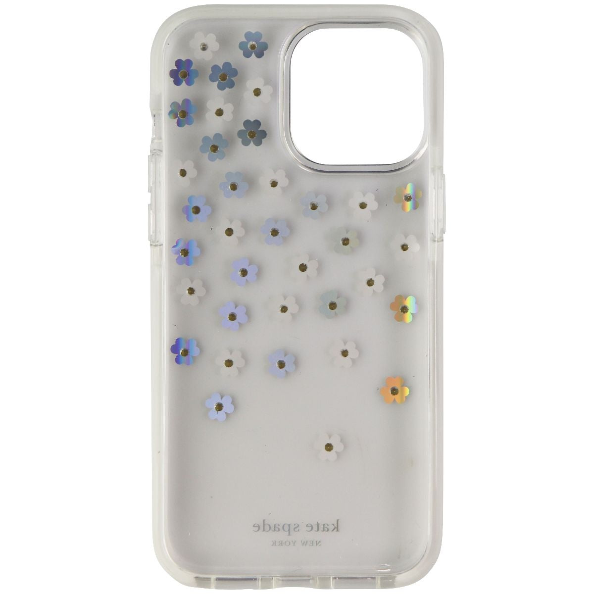 Kate Spade Hardshell Case for iPhone 13 Pro Max - Iridescent Scattered Flowers (3)