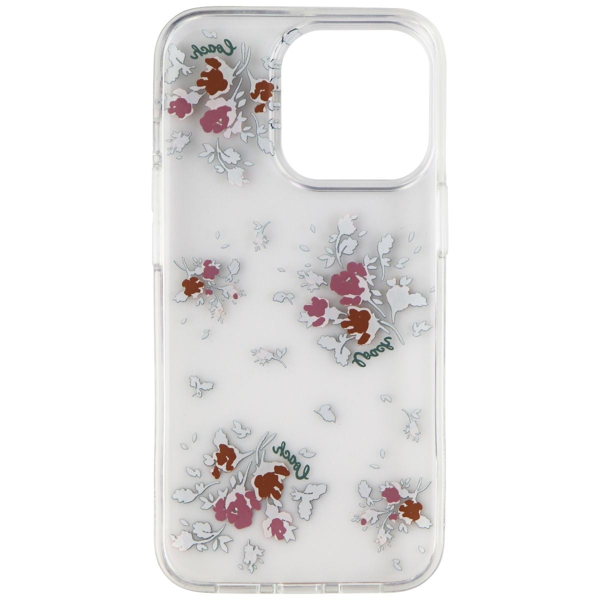 Coach Protective Hardshell Case for iPhone 13 Pro - Rose Bouquet/Clear (3)