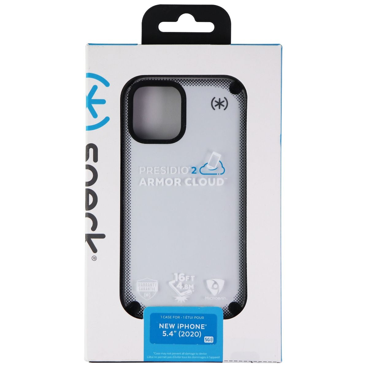 Speck Presidio 2 Armor Cloud Case for Apple iPhone 12 Mini - Clear/Black/White (3)