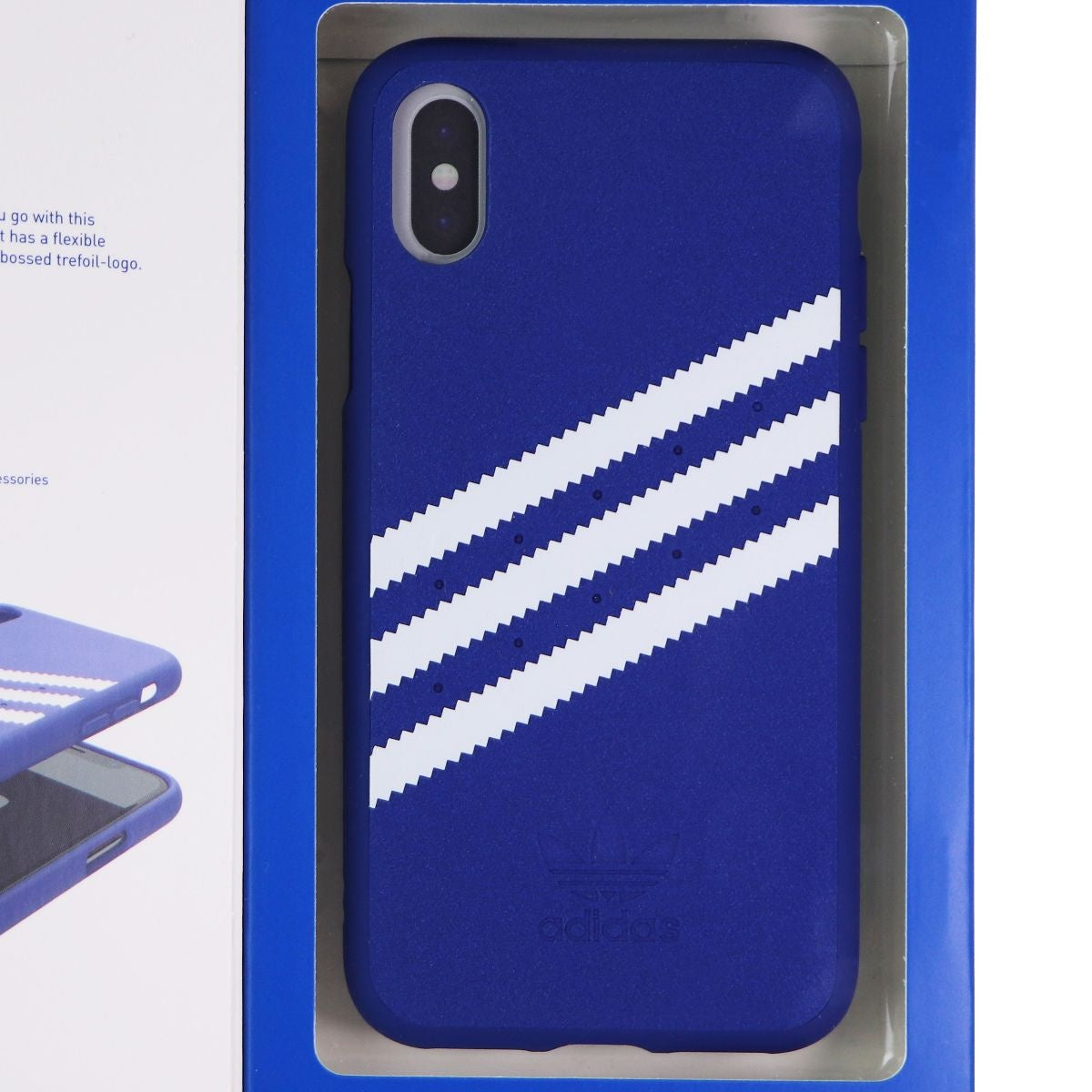 Adidas 3-Stripe Snap Case for Apple iPhone Xs and iPhone X - Blue and White (3)