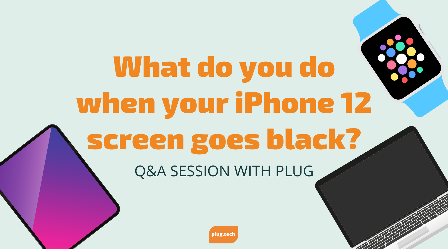 What do you do when your iPhone 12 screen goes black?