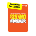 Boost Mobile $25/mo Forever Unlimited Plan (with Auto-Pay) eSIM Kit - Unlimited Talk, Text & Data - First Month Included