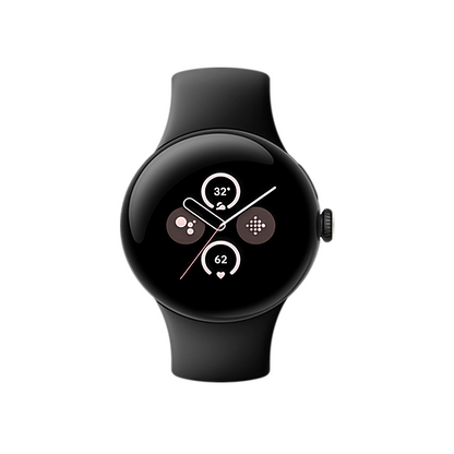 Google Pixel Watch (2nd Gen) 41MM (GPS + Cellular) - Matte Black Stainless Steel