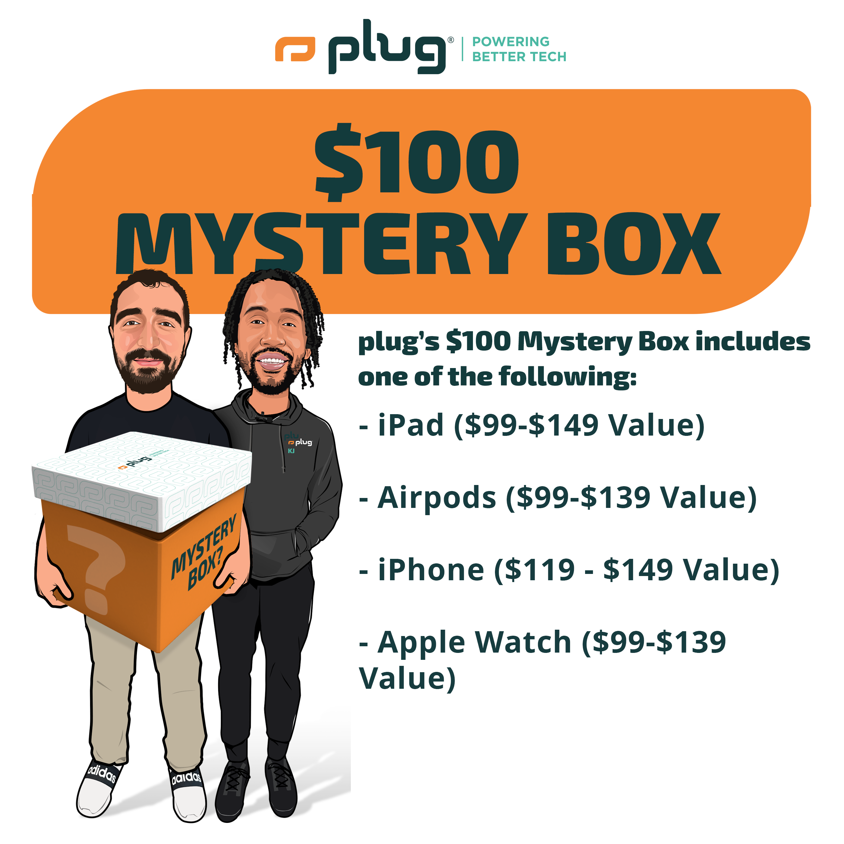 Caja misteriosa de $ 100