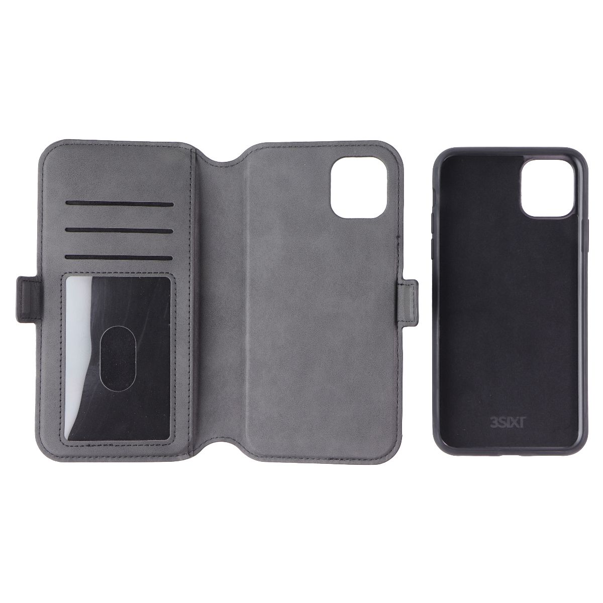 3SIXT NeoWallet Series Folio Case for Apple iPhone 11 Pro Max - Black (4)