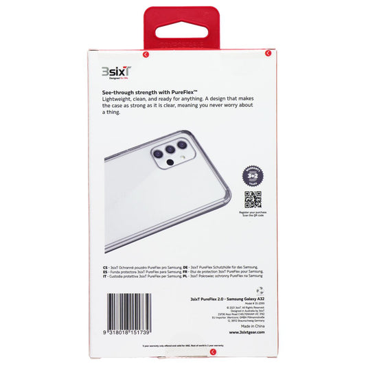 3SIXT PureFlex Series Case for Samsung Galaxy A32 - Clear - New (2)
