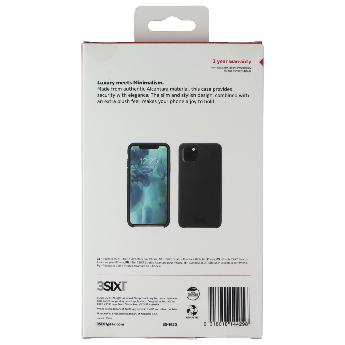3SIXT Stratus Series Case for Apple iPhone 11 Pro Max - Black (2)