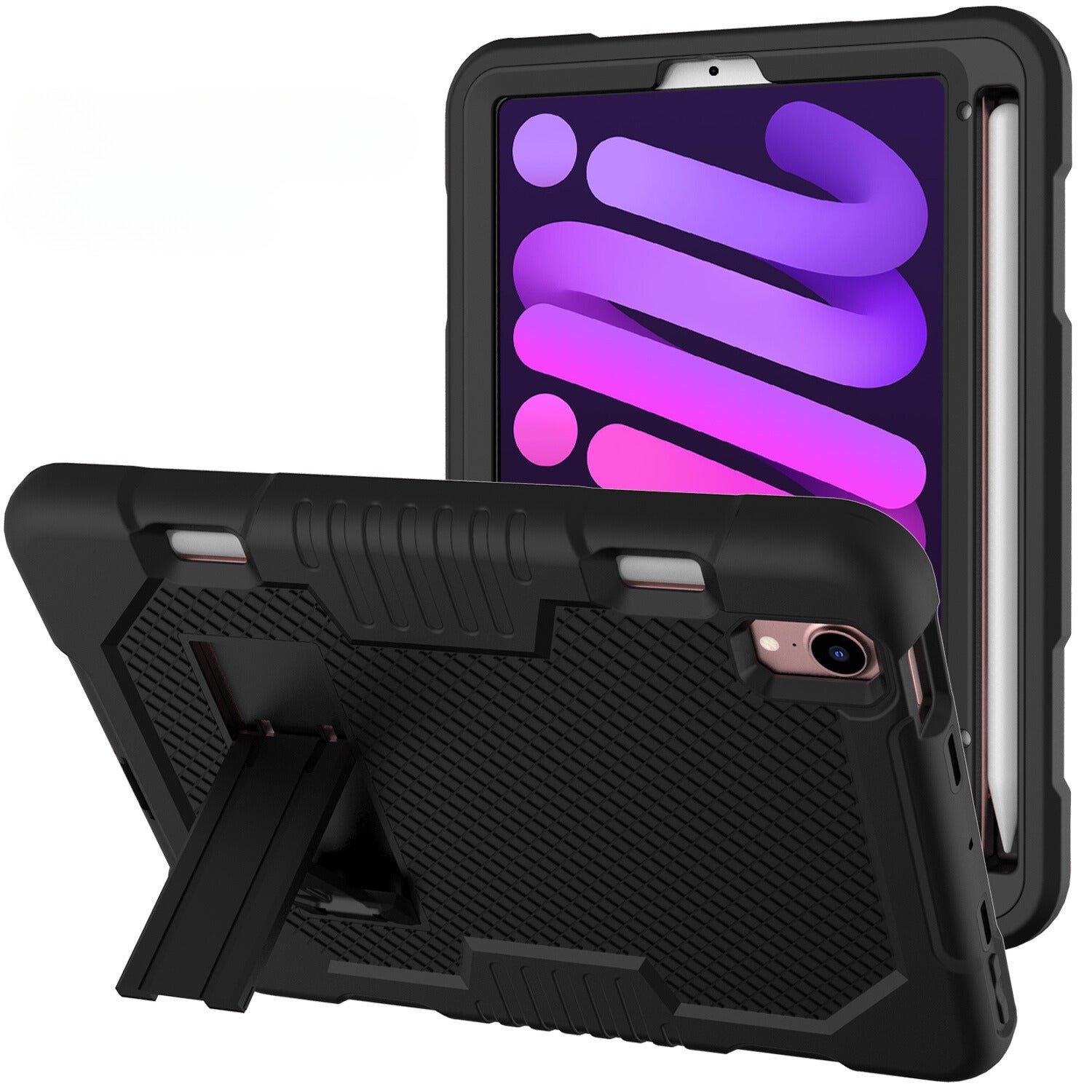 Funda protectora resistente para iPad (8,3 pulgadas, para iPad Mini 6) - Soporte incluido