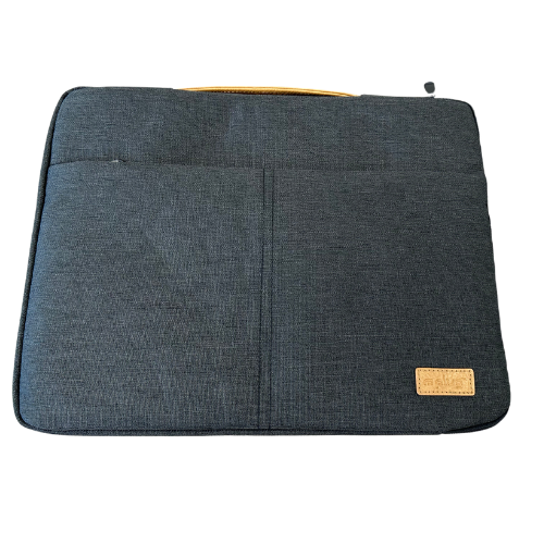 Plug 15.6-Inch Premium Laptop Sleeve, Protective Case with Zipper - Gray