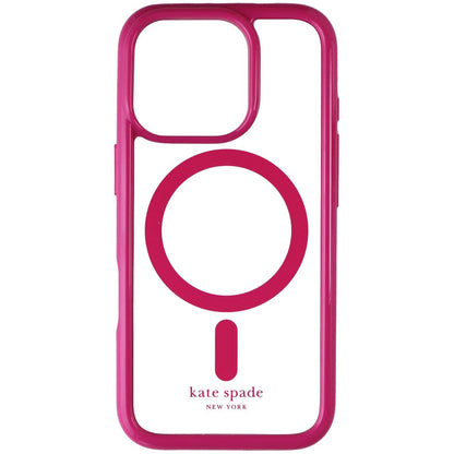 Kate Spade Ultra Protective Case for MagSafe for iPhone 16 Pro - Pink/Clear (2)