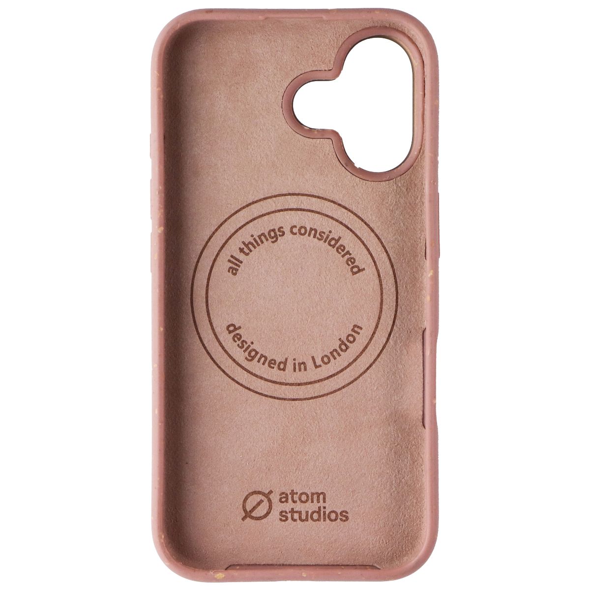 Atom Studios Split Wood Fiber Case for MagSafe for Apple iPhone 16 - Taupe (3)