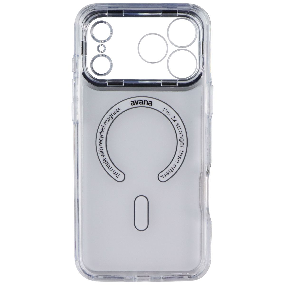 Avana Glim Ice Series Case for MagSafe for iPhone 17 Pro Max - Clear/Mirror (3)