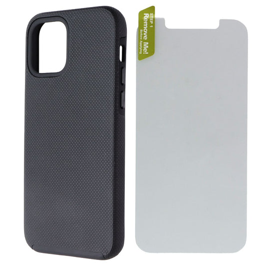 Axessorize ProTech Pack Case and Glass for Apple iPhone 12 and 12 Pro - Black