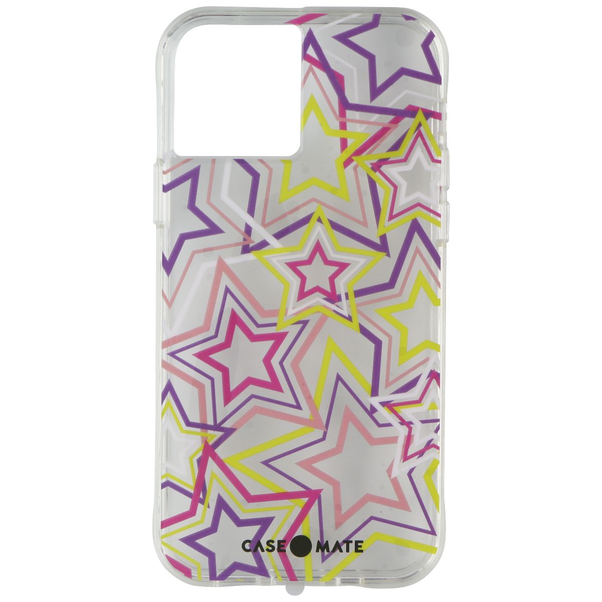 Case-Mate Hardshell Case for Apple iPhone 12 / iPhone 12 Pro - Neon Stars/Clear (2)