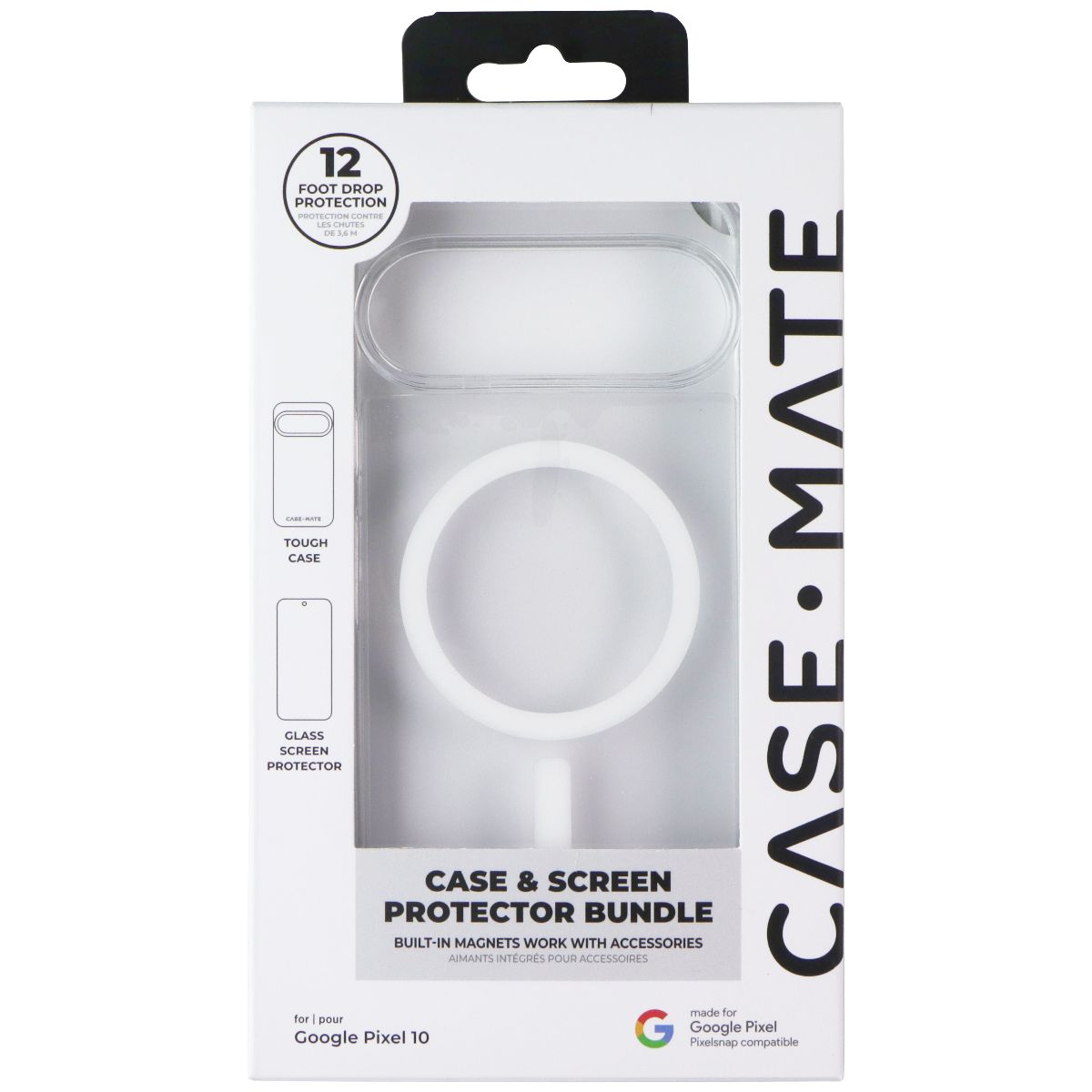Case-Mate Bundle (Magnetic Tough Case/Screen) for Google Pixel 10 - Clear (8)