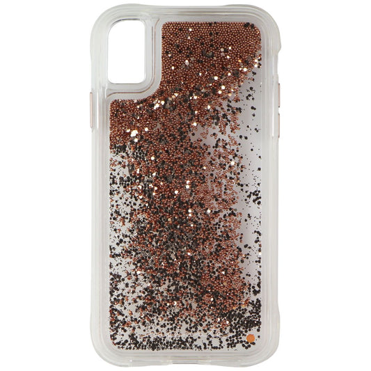 Case-Mate Waterfall Series Liquid Glitter Case for Apple iPhone XR - Gold (2)