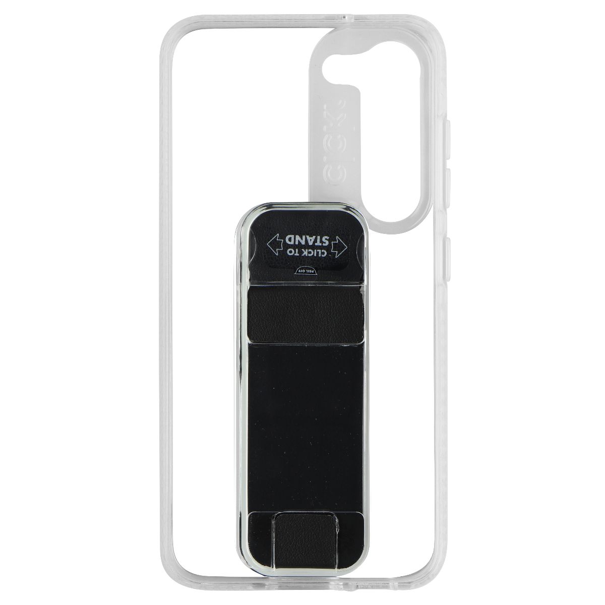 CLCKR Stand + Grip Series Case for Samsung Galaxy S23 - Clear/Black (3)