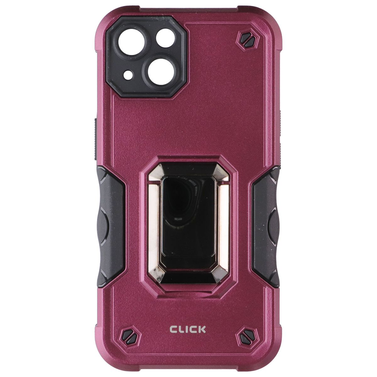 Click Pro Series Case with Kickstand for Apple iPhone 13 - Burgundy (2)