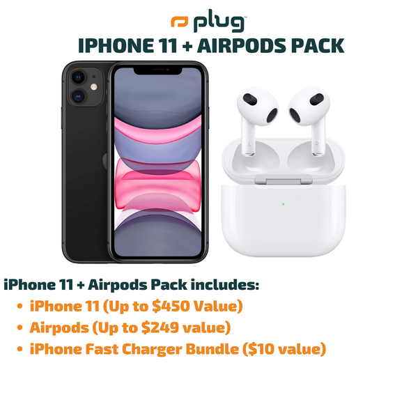 Tesco iphone 11 with discount airpods