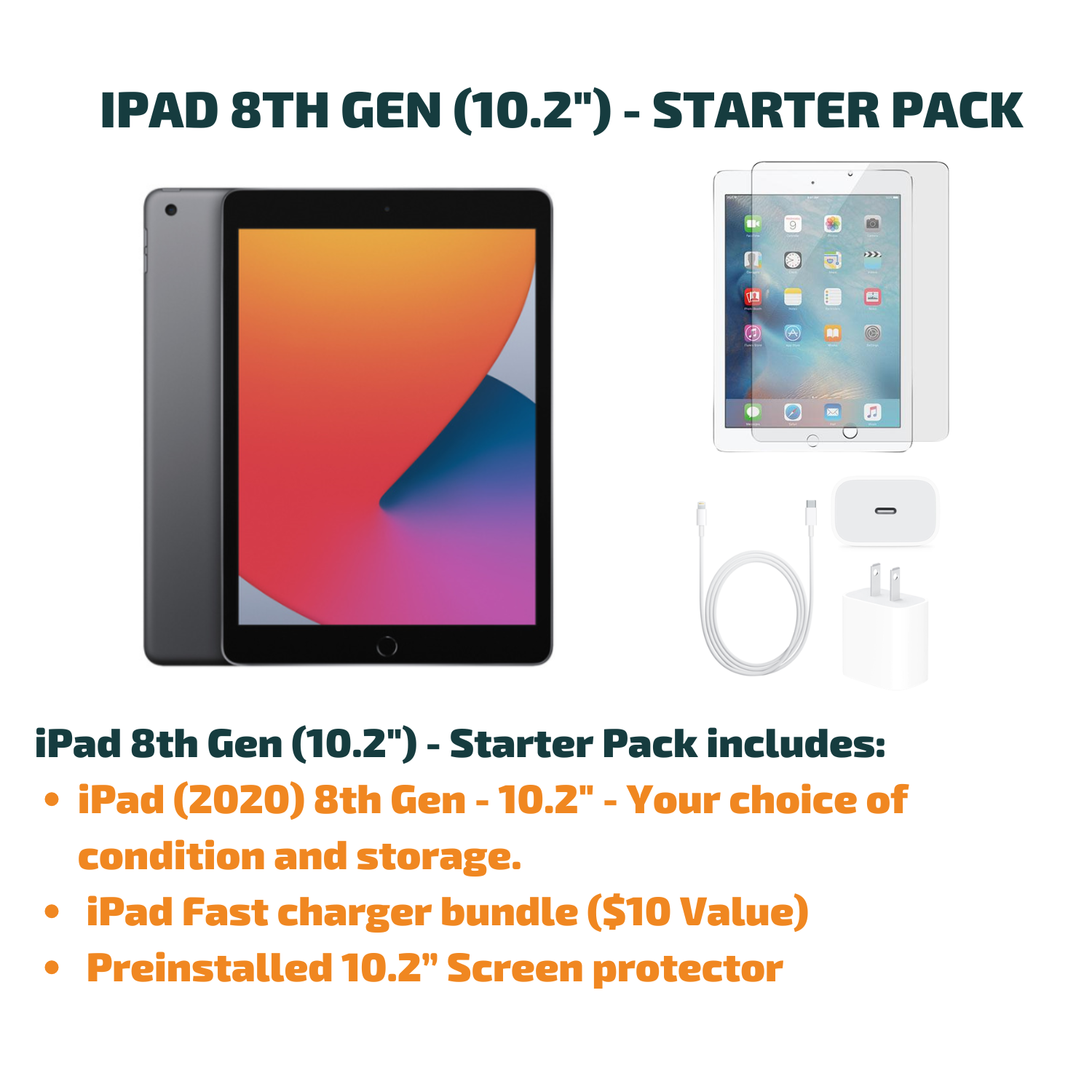iPad 8th Gen 2020 (10.2") - Starter Pack