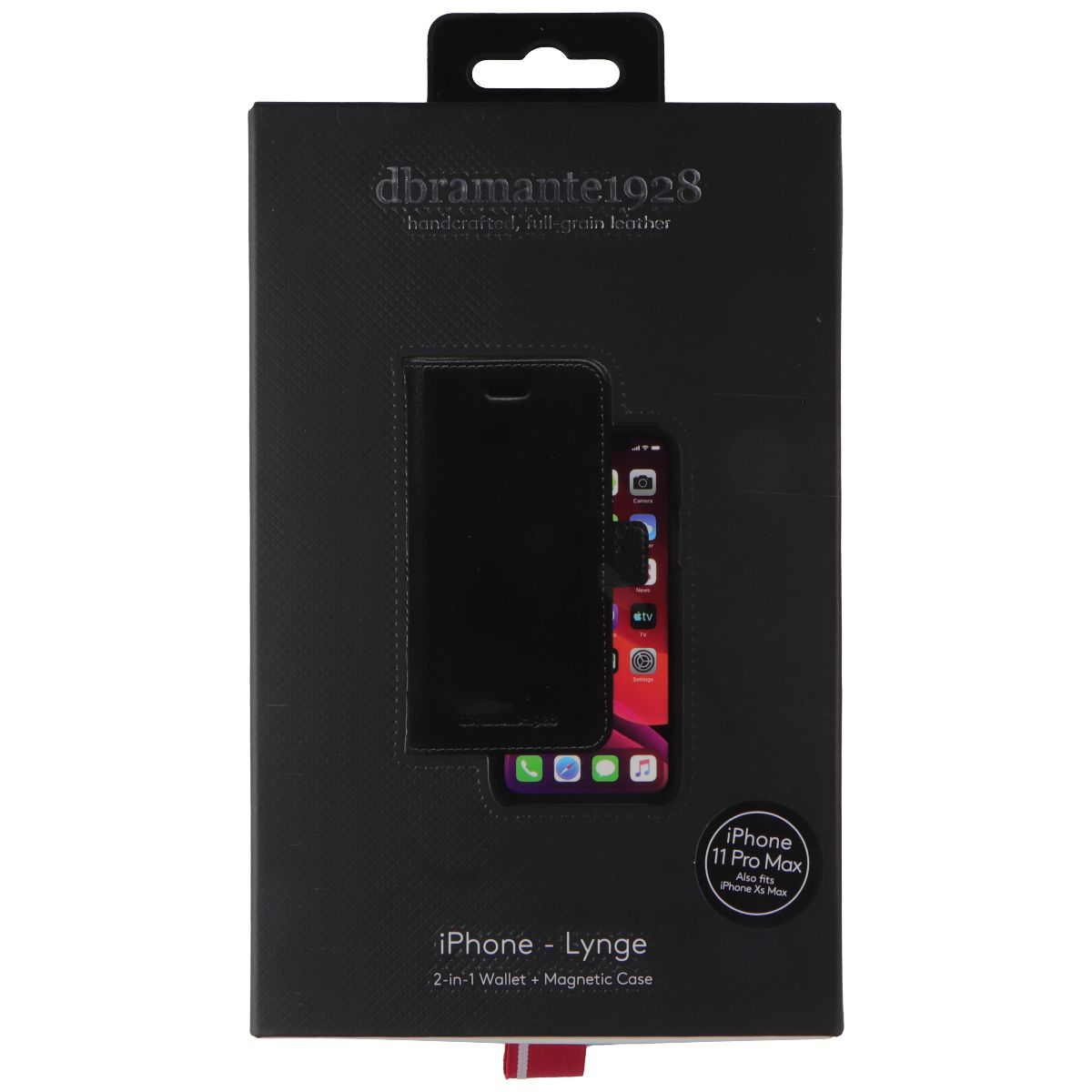 dbramante1928 Lynge 2-in-1 Wallet Case for iPhone 11 Pro Max / XS Max - Black