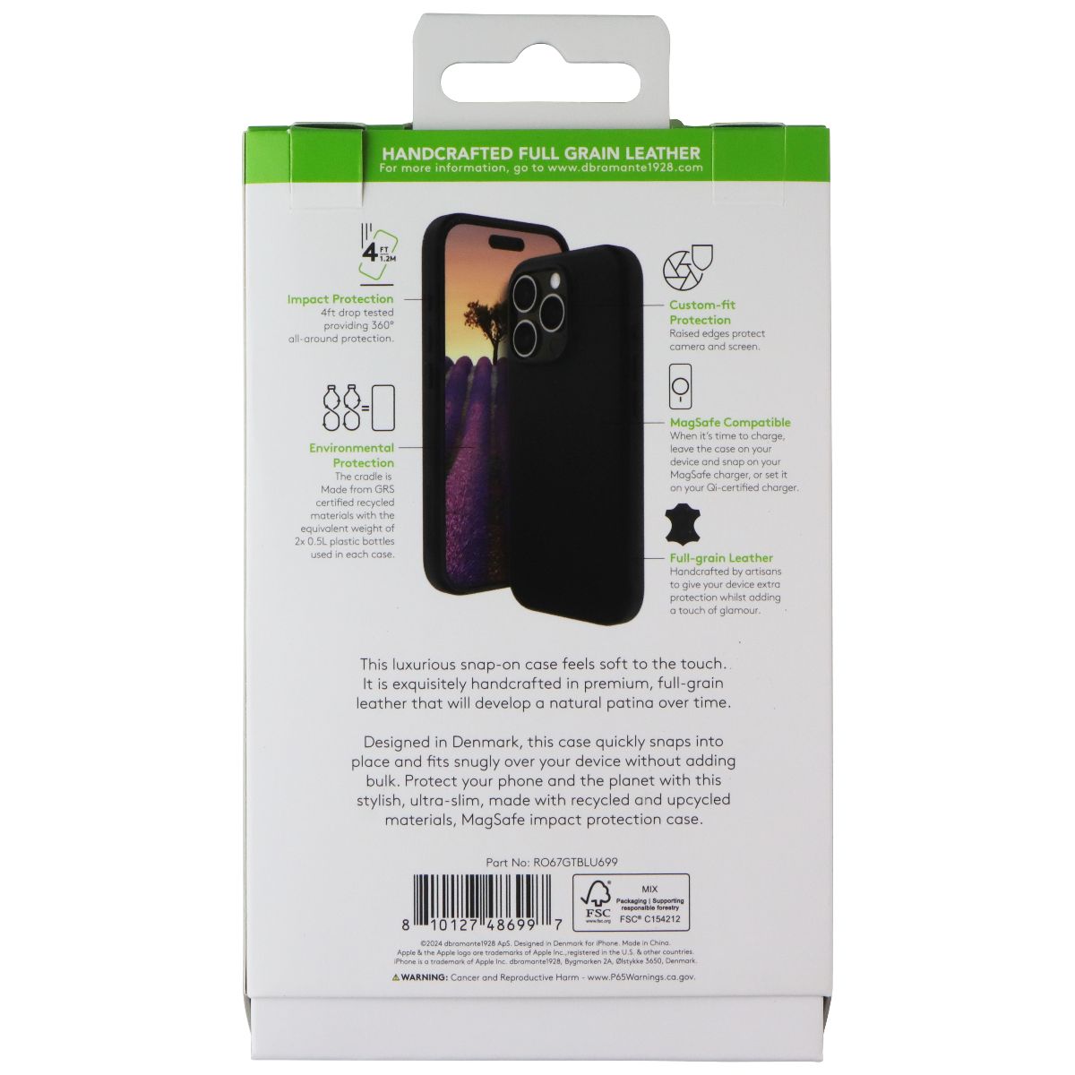 dbramante1928 Roskilde Case for MagSafe for Apple iPhone 16 Pro Max - Black (2)