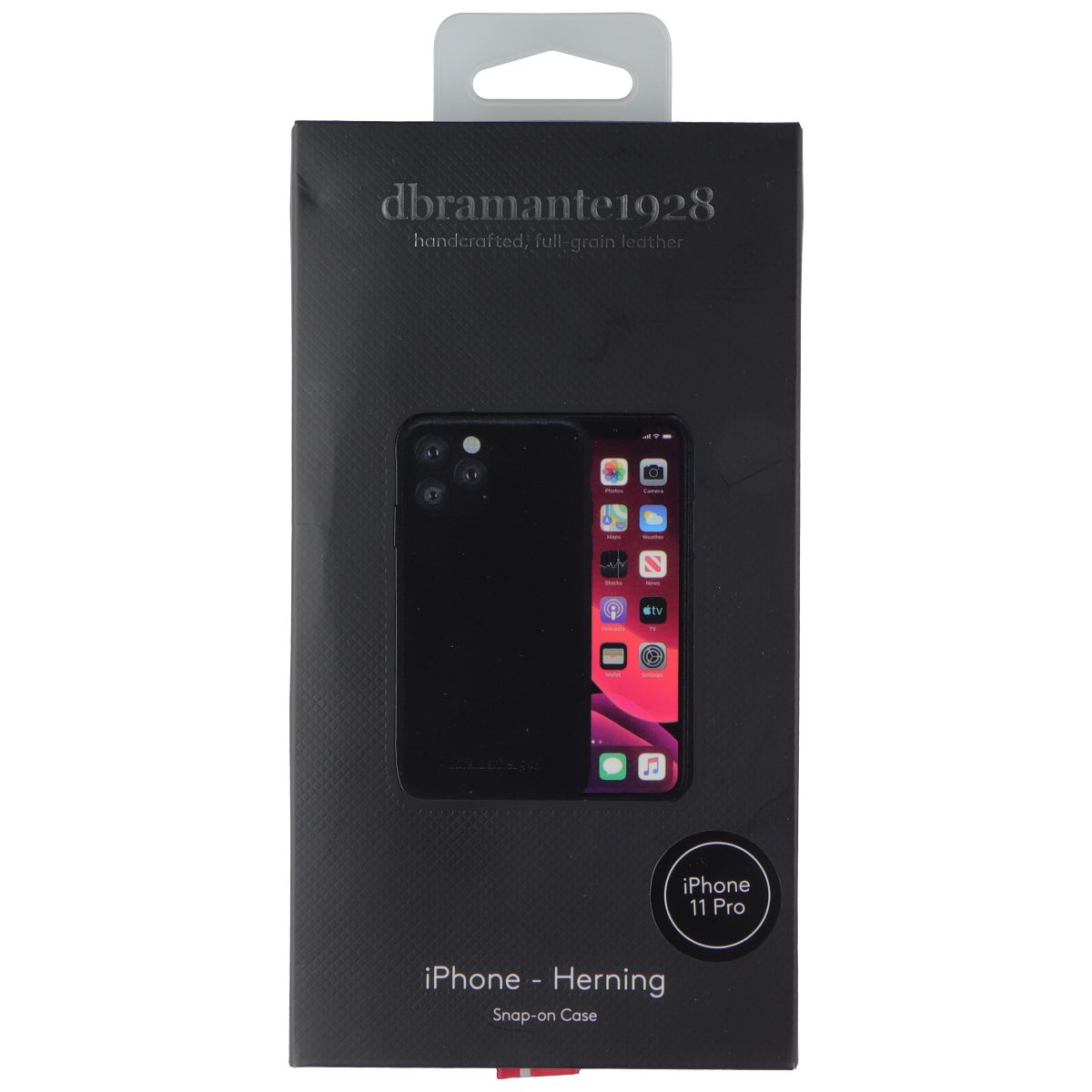 dbramante1928 Herning Snap-On Case for Apple iPhone 11 Pro - Black Leather