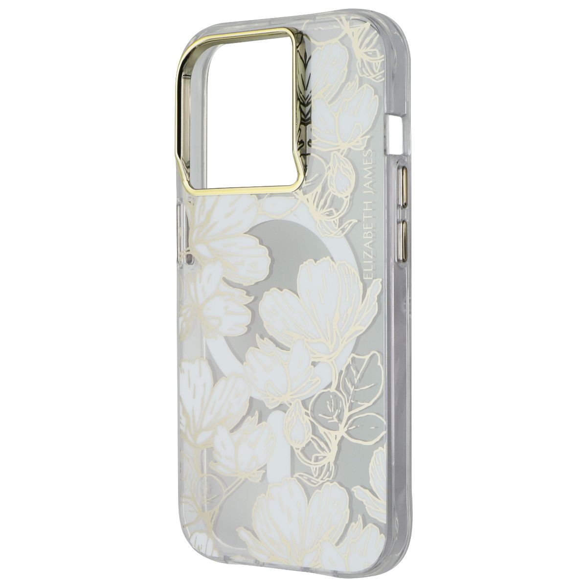 Elizabeth James Case for MagSafe for iPhone 15 Pro - Sunday in Soho Clear/Gold