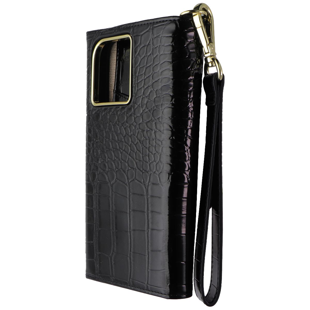 Elizabeth James Wristlet Folio for MagSafe for iPhone 15 Pro Max - Black Croc (6)