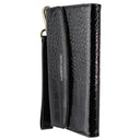Elizabeth James Wristlet Folio for MagSafe for iPhone 15 Pro Max - Black Croc - New