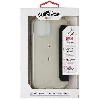Griffin Survivor Clear Wallet Case for Apple iPhone 11 Pro - Clear/Black